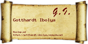 Gotthardt Ibolya névjegykártya